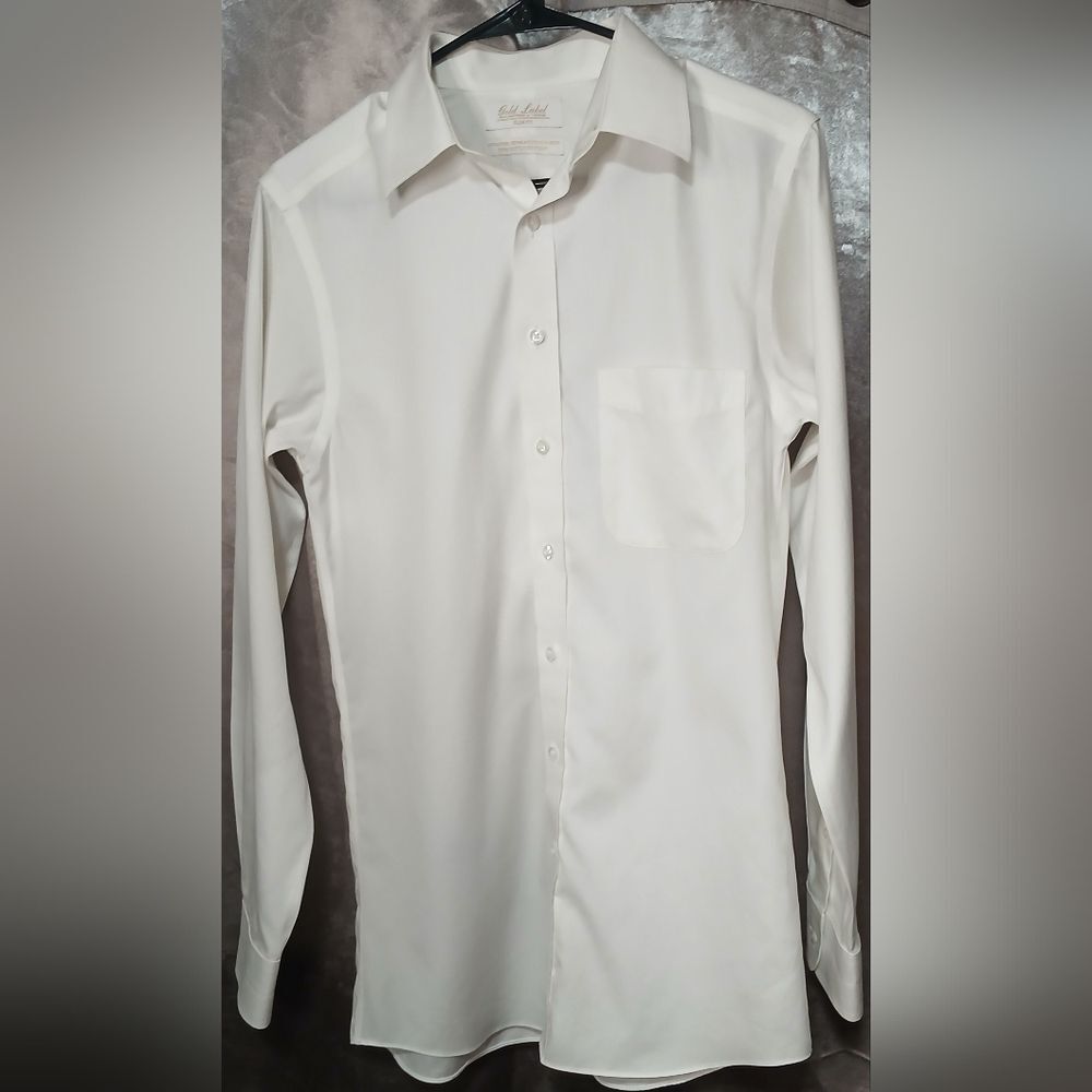 Roundtree & Yorke Cream Dress Shirt - Picture 2 of 5